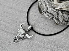 Load image into Gallery viewer, Buffalo Skull Necklace
