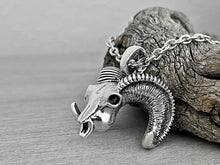 Load image into Gallery viewer, Bighorn Sheep Skull Necklace