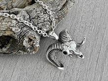 Load image into Gallery viewer, Bighorn Sheep Skull Necklace