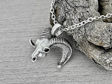 Load image into Gallery viewer, Bighorn Sheep Skull Necklace