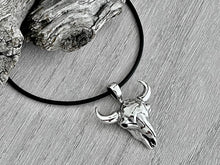 Load image into Gallery viewer, Buffalo Skull Necklace
