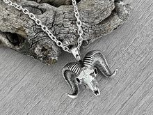 Load image into Gallery viewer, Bighorn Sheep Skull Necklace