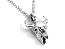 Load image into Gallery viewer, Buffalo Skull Necklace