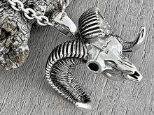 Load image into Gallery viewer, Bighorn Sheep Skull Necklace