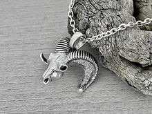 Load image into Gallery viewer, Bighorn Sheep Skull Necklace