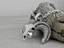 Load image into Gallery viewer, Bighorn Sheep Skull Necklace